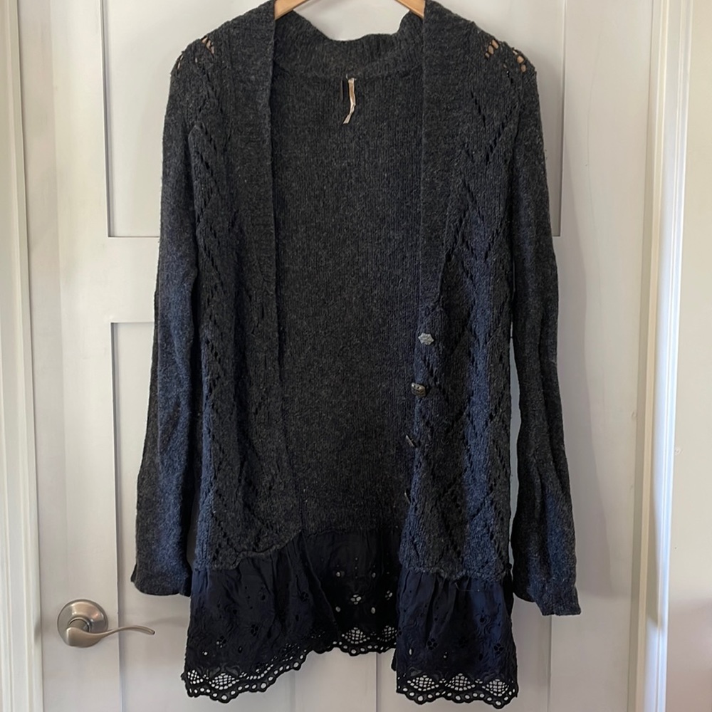 Free People Wool Blend Knit Sweater Medium